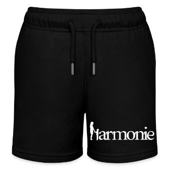 HARMONIE! (Familie, Vater, Mutter, Kinder) - Kinder Organic Joggingshorts Mini Bolter von Stanley/Stella - Schwarz - Vorne