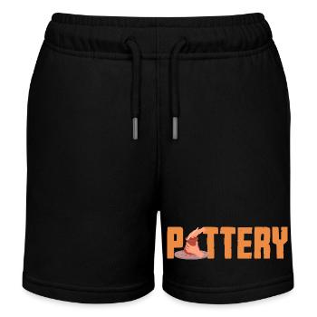 Passion pour la poterie et l'artisanat créatif - Short de jogging enfant bio Stanley/Stella - noir - Devant
