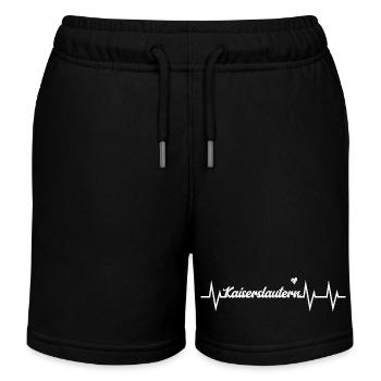 Heartbeat Kaiserslautern - Kinder Organic Joggingshorts Mini Bolter von Stanley/Stella - Schwarz - Vorne