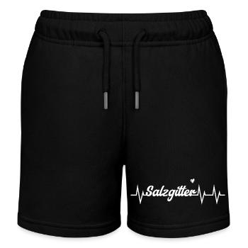 Heartbeat Salzgitter - Kinder Organic Joggingshorts Mini Bolter von Stanley/Stella - Schwarz - Vorne