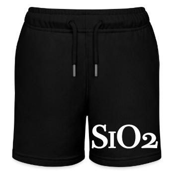 SiO2 - Formule chimique de quartz Dioxyde de silicium - Short de jogging enfant bio Stanley/Stella - noir - Devant