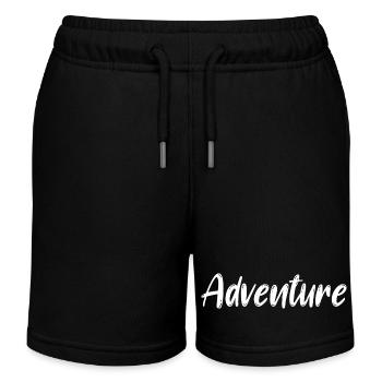 Aventure Aventure Expérience Aventurier - Short de jogging enfant bio Stanley/Stella - noir - Devant