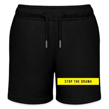 Arrêtez le drame en disant - Short de jogging enfant bio Stanley/Stella - noir - Devant