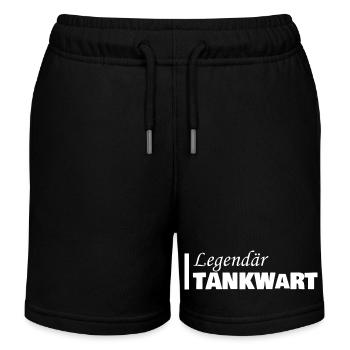 Gas station attendant as a profession - Kids Organic Sweat Shorts by Stanley/Stella - black - Front