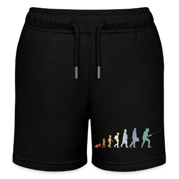Fechter Evolution - Kinder Organic Joggingshorts Mini Bolter von Stanley/Stella - Schwarz - Vorne