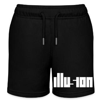 Illusion – Illusion d’optique Conception de contraste - Short de jogging enfant bio Stanley/Stella - noir - Devant