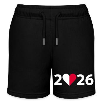 J’aime Malte 2026, vacances à Malte 2026 - Short de jogging enfant bio Stanley/Stella - noir - Devant