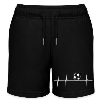 Pulsschlag Fußball - Kinder Organic Joggingshorts Mini Bolter von Stanley/Stella - Schwarz - Vorne
