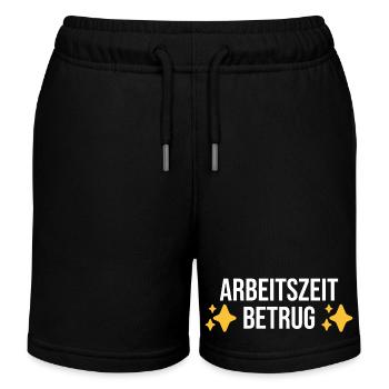 Arbeitszeitbetrug Meme - Kinder Organic Joggingshorts Mini Bolter von Stanley/Stella - Schwarz - Vorne