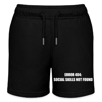 Erreur 404 Compétences Sociales Absentes - Short de jogging enfant bio Stanley/Stella - noir - Devant