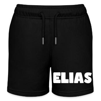 Elias Name - Kinder Organic Joggingshorts Mini Bolter von Stanley/Stella - Schwarz - Vorne
