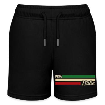 Italia - Pise - Italien - Italy - Short de jogging enfant bio Stanley/Stella - noir - Devant