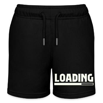 Chargement - Short de jogging enfant bio Stanley/Stella - noir - Devant