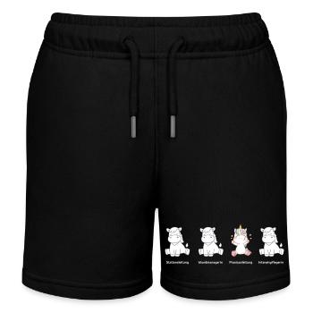 Praxisanleiter, die Einhörner in der Pflege  - Kinder Organic Joggingshorts Mini Bolter von Stanley/Stella - Schwarz - Vorne