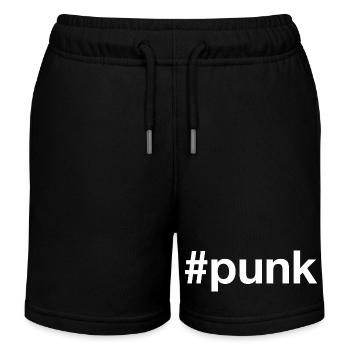 Punk Hashtag - Short de jogging enfant bio Stanley/Stella - noir - Devant
