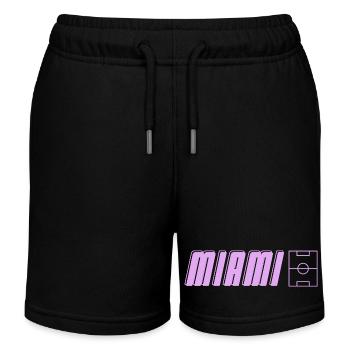 Miami Soccer Passion - Kinder Organic Joggingshorts Mini Bolter von Stanley/Stella - Schwarz - Vorne