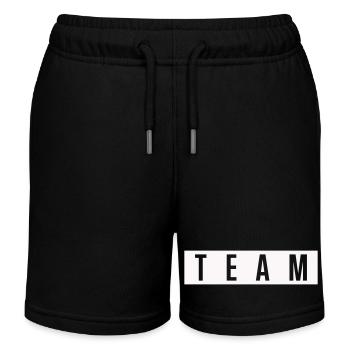 TEAM Block lettering - Kids Organic Sweat Shorts by Stanley/Stella - black - Front