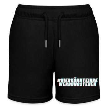 Hier könnte Ihre Werbung stehen Glitch Look - Kinder Organic Joggingshorts Mini Bolter von Stanley/Stella - Schwarz - Vorne