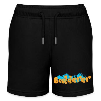 Bouldern Boulderer - Kinder Organic Joggingshorts Mini Bolter von Stanley/Stella - Schwarz - Vorne
