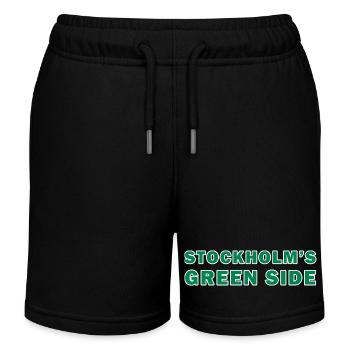 Stockholms grüne Seite - Kinder Organic Joggingshorts Mini Bolter von Stanley/Stella - Schwarz - Vorne