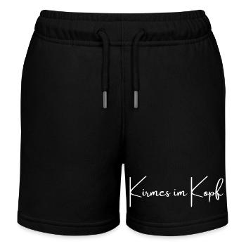 Kirmes im Kopf | Greysoul Thoughts - Kinder Organic Joggingshorts Mini Bolter von Stanley/Stella - Schwarz - Vorne