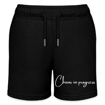 Chaos in progress | Greysoul Thoughts - Kids Organic Sweat Shorts by Stanley/Stella - black - Front