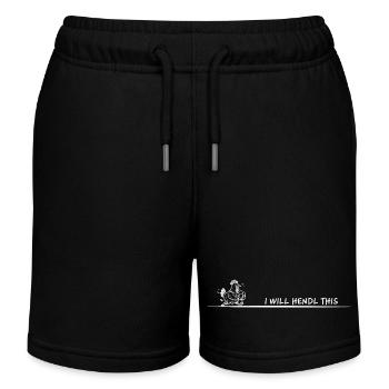 Je vais Hendl ce poulet en disant drôle - Short de jogging enfant bio Stanley/Stella - noir - Devant