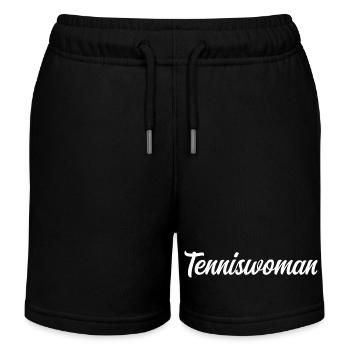 Tennisspieler - Kinder Organic Joggingshorts Mini Bolter von Stanley/Stella - Schwarz - Vorne