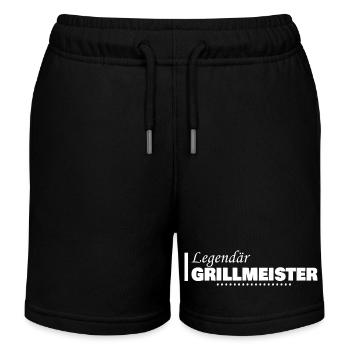 Beruf Grillmeister - Kinder Organic Joggingshorts Mini Bolter von Stanley/Stella - Schwarz - Vorne
