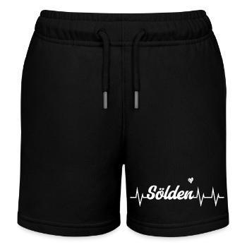 Sölden Heartbeat – Gletscherfeeling & Höhenmeter - Kinder Organic Joggingshorts Mini Bolter von Stanley/Stella - Schwarz - Vorne