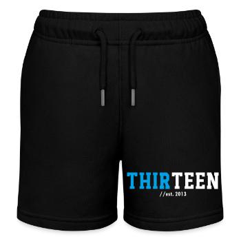 Idée cadeau pour les 13 ans 2026 Treize Adolescents - Short de jogging enfant bio Stanley/Stella - noir - Devant