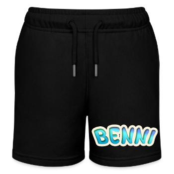 Job Benni - Short de jogging enfant bio Stanley/Stella - noir - Devant