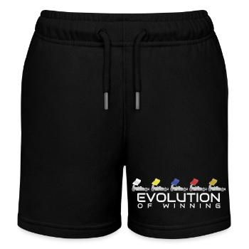 Evolution of Winning – Stock Car Racing Grades - Kids Organic Sweat Shorts by Stanley/Stella - black - Front