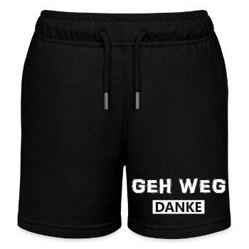 Geh weg danke - Kinder Organic Joggingshorts Mini Bolter von Stanley/Stella - Schwarz - Vorne