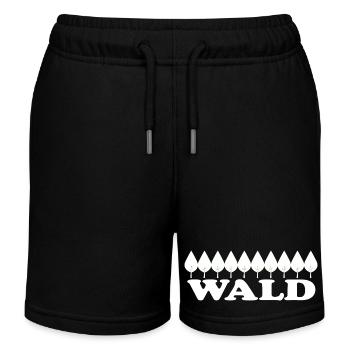 Forêt - Short de jogging enfant bio Stanley/Stella - noir - Devant