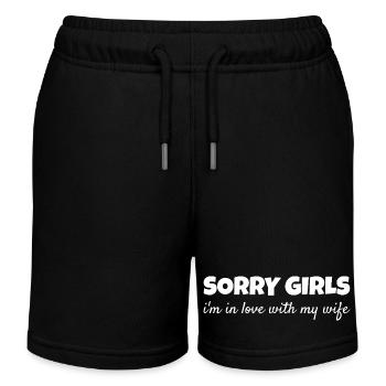 Vergeben Ehemann Stolz Liebesbeweis Romantisch - Kinder Organic Joggingshorts Mini Bolter von Stanley/Stella - Schwarz - Vorne