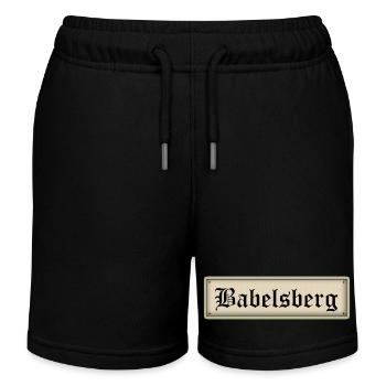 Babelsberg - Short de jogging enfant bio Stanley/Stella - noir - Devant