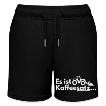 Motif du tracteur de la récolte de café - Short de jogging enfant bio Stanley/Stella - noir - Devant