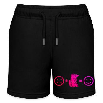 Motif motocross avec valeur de reconnaissance - Short de jogging enfant bio Stanley/Stella - noir - Devant