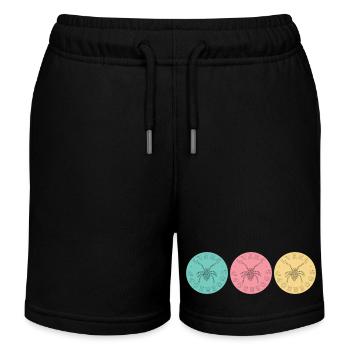 Drei herzliche Wünsche - Kinder Organic Joggingshorts Mini Bolter von Stanley/Stella - Schwarz - Vorne
