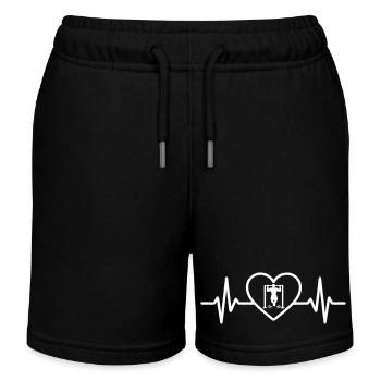 Cœur Street Workout - Short de jogging enfant bio Stanley/Stella - noir - Devant