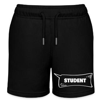 Sprechblase Student - Kinder Organic Joggingshorts Mini Bolter von Stanley/Stella - Schwarz - Vorne