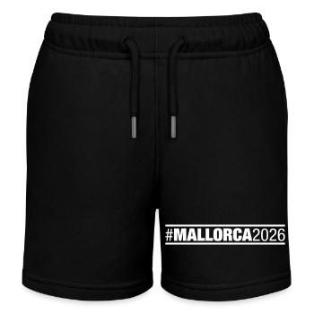 Majorque 2026 - Short de jogging enfant bio Stanley/Stella - noir - Devant