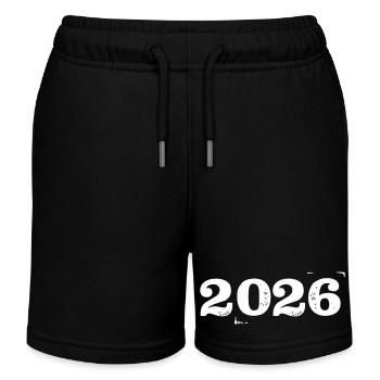 2026 Year Year - Kids Organic Sweat Shorts by Stanley/Stella - black - Front