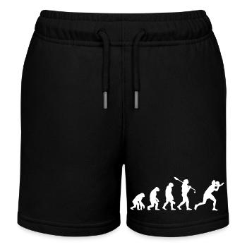 Entwicklung des Man Table Tennis Ping-Pong-Designs - Kinder Organic Joggingshorts Mini Bolter von Stanley/Stella - Schwarz - Vorne