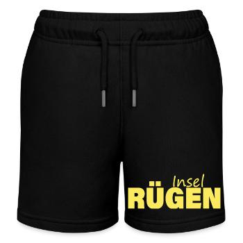 Île de Rügen - Short de jogging enfant bio Stanley/Stella - noir - Devant