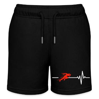 COURSE HEARTBEAT COURSE SPORT FIT MARATHON SPRINT - Short de jogging enfant bio Stanley/Stella - noir - Devant