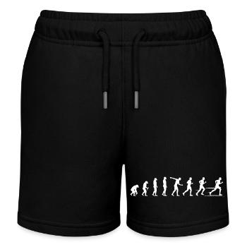 Evolution of Movement - Runner Marathon - Kids Organic Sweat Shorts by Stanley/Stella - black - Front