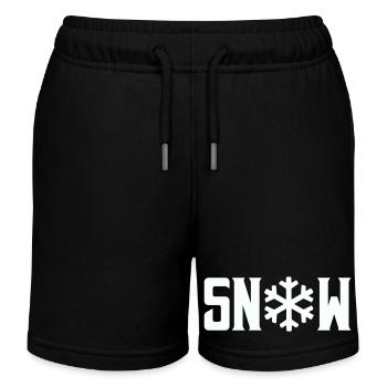 Neige - Short de jogging enfant bio Stanley/Stella - noir - Devant