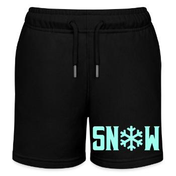 Cristal de neige - Short de jogging enfant bio Stanley/Stella - noir - Devant